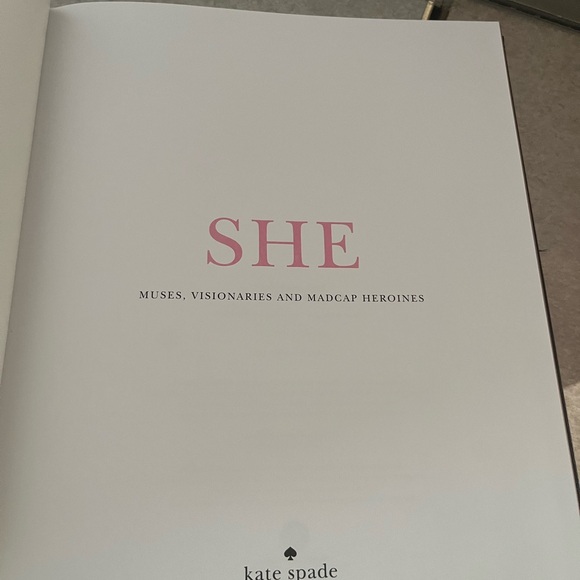 Kate Spade ♠️ She Book: Muses, Visionaries, and Madcap Heroines - Picture 2 of 4